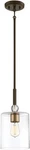 Minka Lavery 3089-416 Mini Pendant Light Bronze Clear Glass New. Fixed Price $65.95.