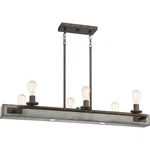 Quoizel MVL642 Melville 8 Light 42"W Led Linear Chandelier - Iron Gate. Fixed Price $519.99.