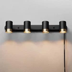 Minimalist 1.8 Ft. Matte Black Plug-in Indoor Track Lighting Kit With Step Heads. Fixed Price $41.99.