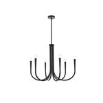 Living District Layne 6 Light 30" Chandelier, Black - LD722D30BK. Fixed Price $374.00.