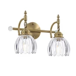 Vivihobb 2 Vintage Vanity Lightgold Brass Bathroom Fixture Flower. Fixed Price $74.70.