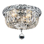 Elegant Lighting Tranquil 4-LT Flush, 10", Chrome/royal Cut V2528F10C-RC. Fixed Price $212.00.