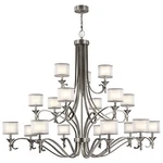 Kichler 42396 Pewter Lacey 18-LIGHT Tier Chandelier. Fixed Price $822.40.
