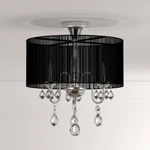 Warehouse Of Tiffany Victoria 3-LIGHT Chrome Crystal Chandelier With Shade. Fixed Price $168.00.