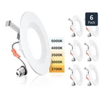 Ensenior 5/6 Inch 5CCT Led Can Lights Pack, Retrofit Recessed Lighting,.... Fixed Price $35.00.