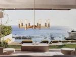 Cerdeco Bradley 8 Lights Pendant Light, Brass Plated, Ul Listed Modern.... Fixed Price $69.99.