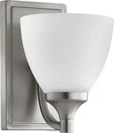 Nib Set Of (2) Quorum By Enclave Transitional One Light Wall Mount Pewter Nickel. Fixed Price $69.15.