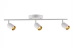 Vidalite Led Track Fixture Three Bulb Fixed Rail Ceiling Lighting Sand White. Fixed Price $69.00.