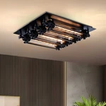 4-LIGHT Industrial Loft Steampunk Steel Ceiling Lamp Flush Mount Fixture. Fixed Price $109.79.