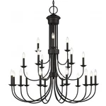 Livex Lighting 42688 Estate 21 42"W Taper Candle Style - Black. Fixed Price $1539.96.
