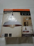 Sylvania Greenwich Light Fixture White/copper Finish Led Bulb Included Dimmable. Fixed Price $18.99.
