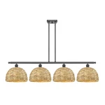 Innovations Lighting 516-4I-12-50 Woven Rattan Linear Matte Black /. Fixed Price $1018.60.
