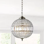 Jonathan Georgina Crystal/metal Led Chandelier Pendant 16" Model No. JYL6110B. Fixed Price $134.97.