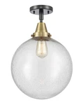 Innovations Lighting 447-1C-15-12 Beacon Semi-flush 12"W Black. Fixed Price $220.00.
