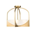 Z-lite Devon Light Semi Flush Mount, Modern Gold/sand Blast 1947SFS-MGLD. Fixed Price $404.00.