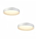 Dsyan Home Pack White Rustic Flush Mount Ceiling Light 13 Inch Led Cage 24W Di. Fixed Price $49.99.