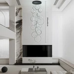 Modern Luxury 18 Rings Circle Led Crystal Pendant Lamp Galaxy Ceiling Light Loft. Fixed Price $268.77.