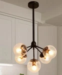 Warehouse Of Tiffany Enthen 5-LIGHT Orb Black Chandelier CY-DD-309-5. Fixed Price $59.20.