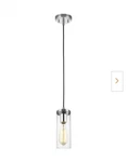 Sea Gull 6590301-962 Zire Light Inch Brushed Nickel Pendant Ceiling. Fixed Price $20.00.