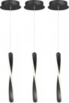 3-PACK ET2 Pirouette E24151-BK Black 2" Wide Led Suspension Mini Pendant. Fixed Price $299.97.
