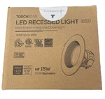 Torchstar 15W 6-INCH Led Recessed Light 2 Pack 3000K Warm White. Fixed Price $31.97.