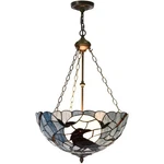 Bieye L12006 Tiffany-style Stained Glass Raven Ceiling Pendant Light, 3-LIGHT Ha. Fixed Price $419.00.