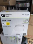 Commercial Electric Spin Light Cct Led Ceiling W/ Mounting Plate 7". Fixed Price $16.09.