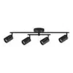 Hampton Bay 2.2 Ft. 4-LIGHT Matte Black Hard Wired Flexible Track Lighting Kit. Fixed Price $43.99.