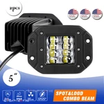 2X5'' Flush Mount Led Work Light Bar Spot Flood Pods Truck Driving Fog Off Road. Fixed Price $25.99.