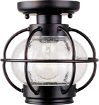 Maxim 30508CDOI Portsmouth 1 Light Outdoor Ceiling Mount-oil Rubbed Bronze 8"H. Fixed Price $138.00.