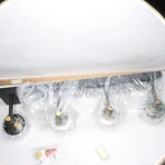 Brknit 4-LIGHT Rystal Vanity Fixture Black 9607-4T. Fixed Price $64.98.