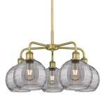Innovations Lighting 516-5CR 15 26 Athens Deco Swirl Chandelier Brushed Brass. Fixed Price $749.76.