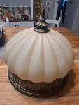 Hampton Bay Chateau Deville Walnut Bowl Pendant. Fixed Price $137.50.