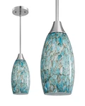 Edishine Pendant Light, Hand Blown Hanging Fixture, Adjustable Brushed .... Fixed Price $59.51.