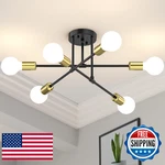 Phaosio Modern Sputnik Chandelier Ceiling Fixtures, 6-LIGHTS 22 Mid Centu. Fixed Price $40.33.