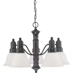 Nuvo Gotham Light 25" Chandelier W/ Frosted White Glass 60-3143. Fixed Price $159.98.