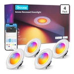 Govee 4-PACK H601C 6-INCH Smart Retrofit Recessed Can Lights Wifi Bluetooth. Fixed Price $84.00.