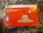 Commercial Electric 5/6 In. Led Color Changing Recessed Trim Downlight- 4 Pack. Fixed Price $25.00.