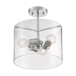 Nuvo Lighting Sommerset 3 Semi-flush, Clear, Brushed Nickel 60-7178. Fixed Price $301.99.