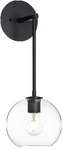 Xinbei Lighting Wall Sconce Retro 1 Globe Glass Matte Black Finish. Fixed Price $39.99.