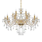 Luxurious Candle Crystal Chandelier 15 Lights Modern Glass Ceiling Pendant Lamp. Fixed Price $171.99.