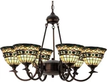 Meyda Tiffany 27402 Roman 6 Light 32"W Chandelier - Glass. Fixed Price $3069.36.