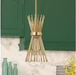 Meyer&cross Andromeda 1-LIGHT Brass Starburst Pendant PD0695. Fixed Price $25.23.