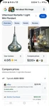 Uttermost Norbello 1-LIGHT Mini Pendant Green Glass Modern Glossy Finish. Fixed Price $120.00.