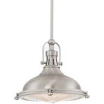 Kira Home Beacon 11" Industrial Farmhouse Pendant Light With Round Fresnel Glass. Fixed Price $88.00.