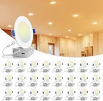 4 Inch 5CCT Led Recessed Ceiling Dimmable Light With Junction Box 2700K-5000K. Fixed Price $398.99.