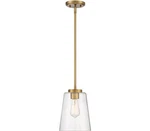 Savoy Essentials 7-1027-1-322 Calhoun Pendant, 1-LIGHT 60 Watts, Warm Brass. Fixed Price $100.11.