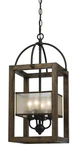 Used Cal Lighting FX-3536/4 Mission-four PENDANT-12 Inches Wide By 23.5. Fixed Price $459.00.