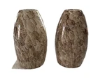 Set Of 2 Pendant Light Shade Portfolio Glass River Stone Pattern Brown/white. Fixed Price $29.22.