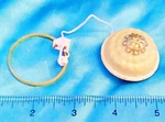 Tan Ceiling Light W/ Cord Plug Bulb - Miniature Doll House. Fixed Price $14.95.
